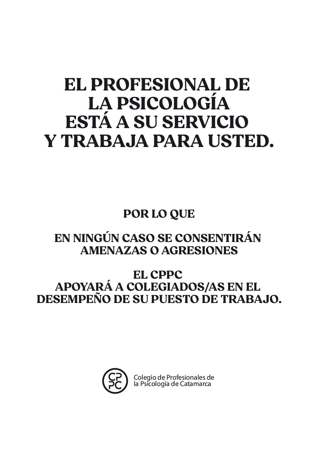 Cartel para consultorios: Por el respeto y la no violencia hacia profesionales de la Psicología